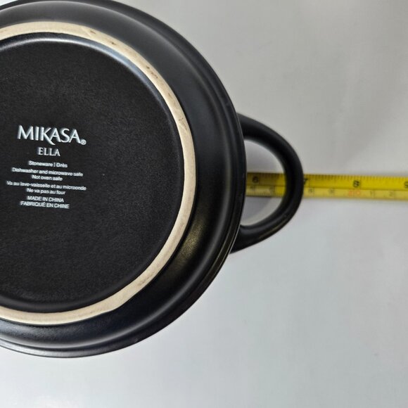 Lot Of 2 MIkasa, Ella  Stoneware Soup Bowls/Cups. - Picture 5 of 6